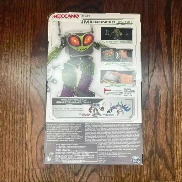 Meccano by Erector, Micronoid Green Switch, Programmable Robot Building Kit - Picture 8 of 9
